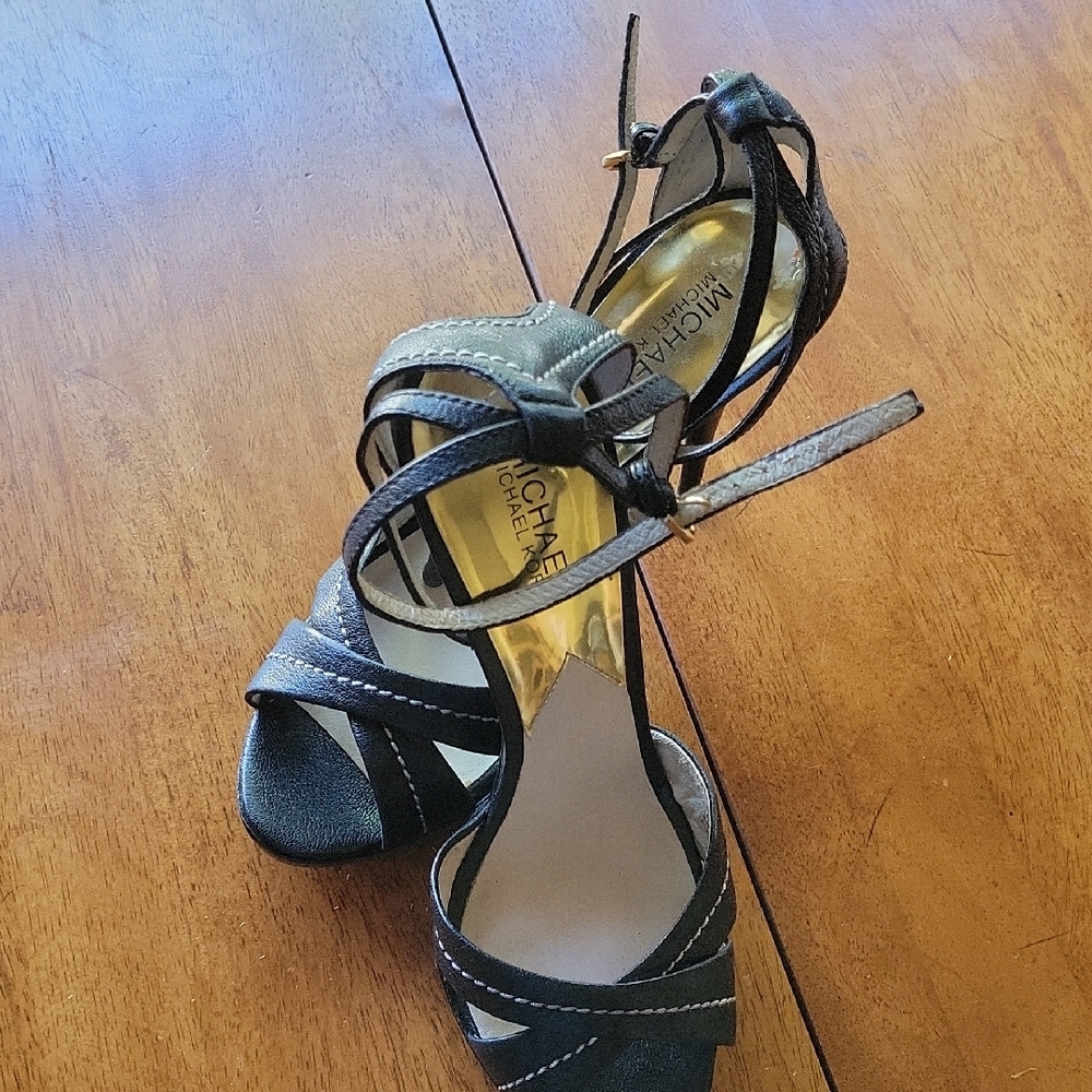Michael Kors Elegant Black Strappy Heels